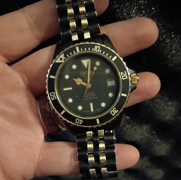 Tag Heuer Black and Gold Watch - Picture 2 of 7